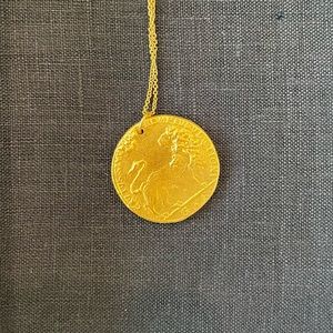 BRAND NEW Alighieri Medium Leone Necklace, 24ct Gold plated